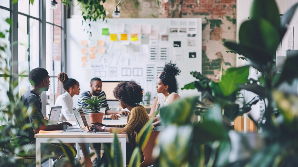 Leadership roles in non-profit organizations, featuring a diverse group of professionals led by an executive director in a boardroom meeting.