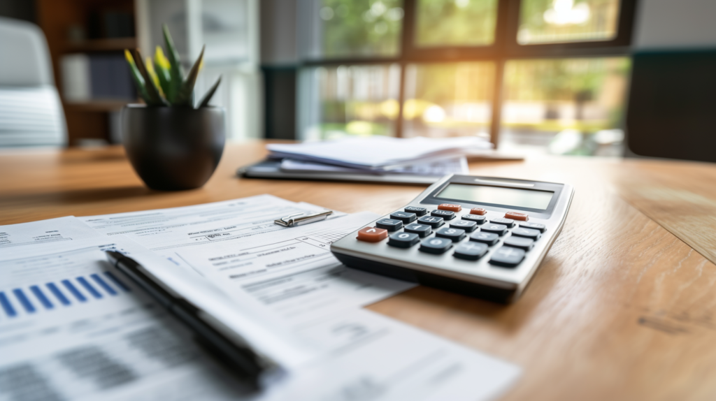 Calculator and timecard showing overtime pay calculation for New Hampshire employees.