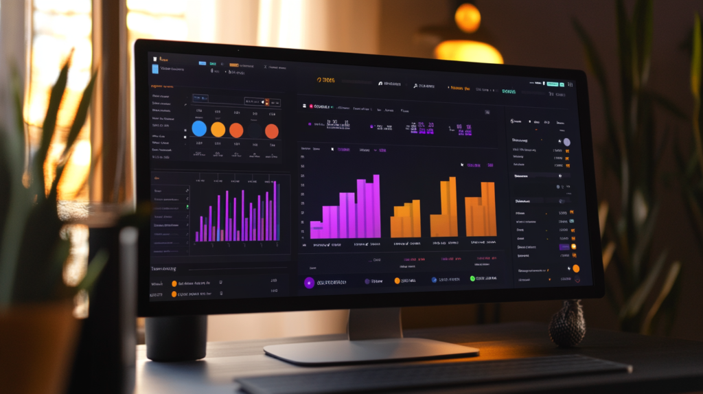 Dashboard displaying team capacity planning and resource forecasting data.