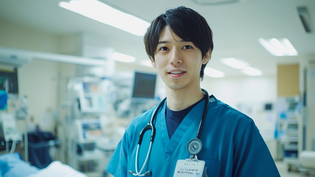 Japanese healthcare professional average salary.