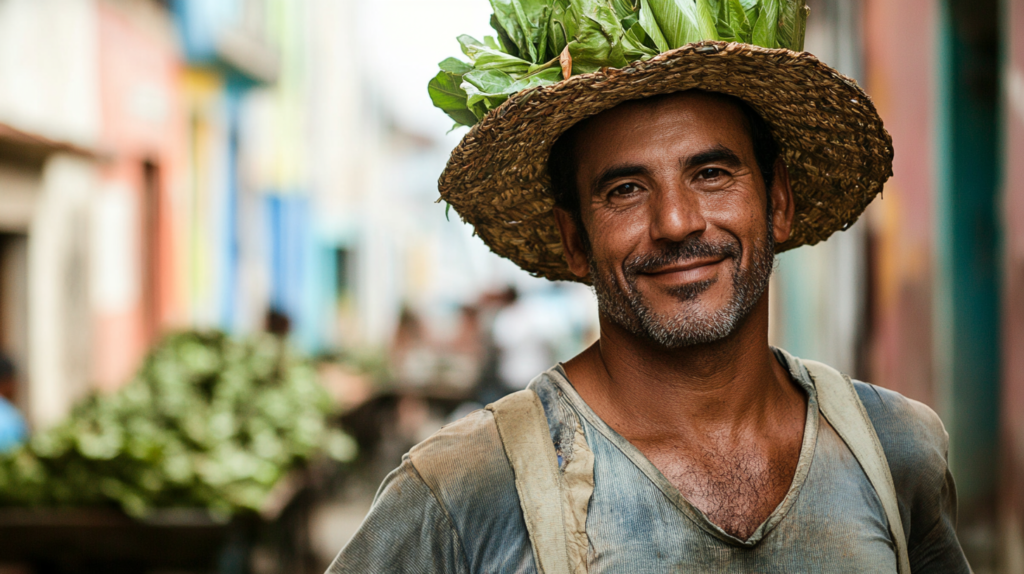 Urban and rural workers in Brazil highlighting wage differences.