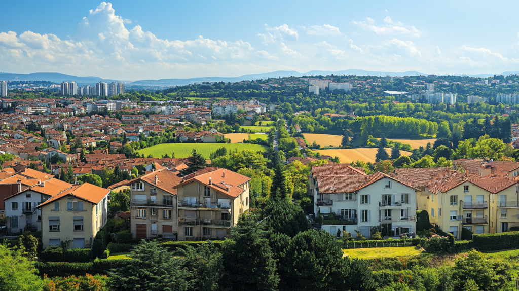 Comparison of urban and rural salaries in France.