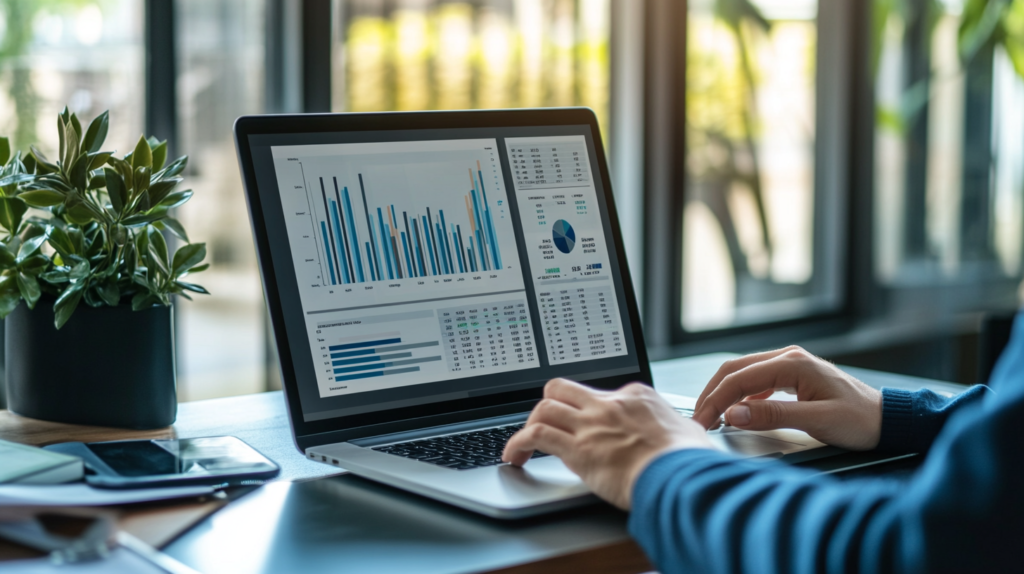 HR manager using FTE calculator for calculating full-time equivalents