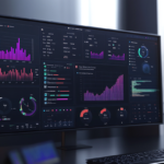 A sleek productivity dashboard showcasing measurable metrics.